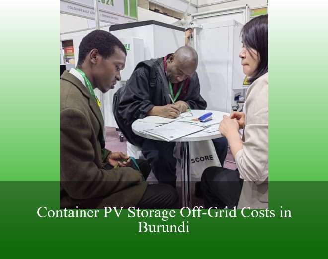 Container PV Storage Off-Grid Costs in Burundi